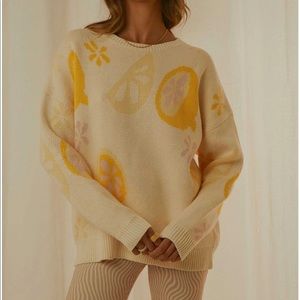 Peppermayo Market Finds Knit Jumper - Lemon